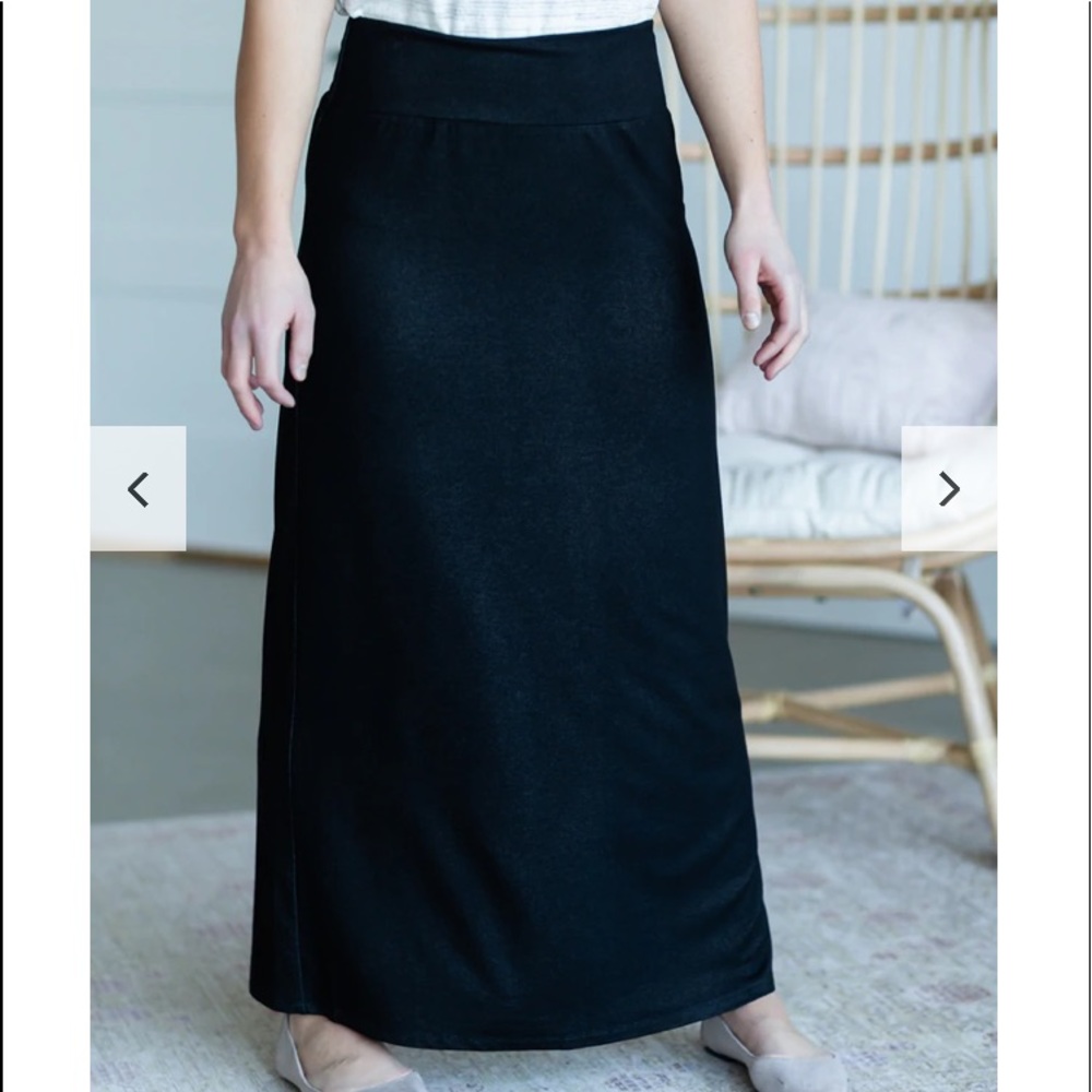 Black Knit Skirt